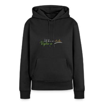 Ich bin ein starker Vegetarier - Frauen Premium Bio Hoodie - Schwarz - Vorne - Julia (174cm)