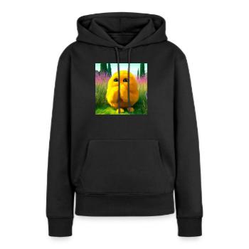 surprising cuddle - Women’s Premium Organic Hoodie - black - Front - Julia (174cm)