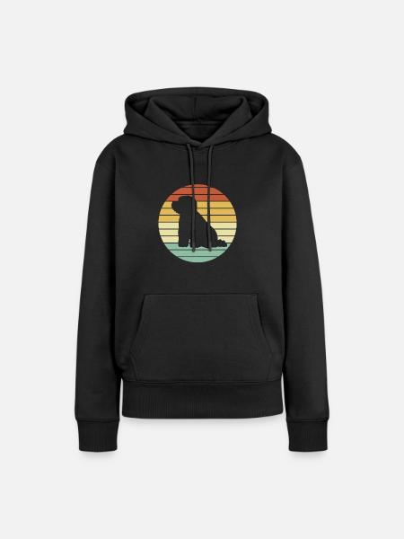 Bichon Frise Hund - Frauen Premium Bio Hoodie - Schwarz