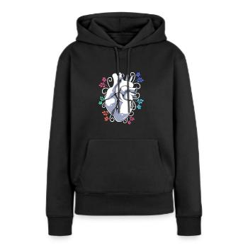Nierenspender Spender Niere - Frauen Premium Bio Hoodie - Schwarz - Vorne - Julia (174cm)