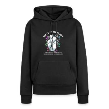MFA Medizin Mediziner - Frauen Premium Bio Hoodie - Schwarz - Vorne - Julia (174cm)