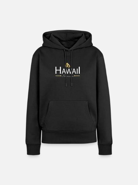 Flitterwochen Hawaii - Frauen Premium Bio Hoodie - Schwarz