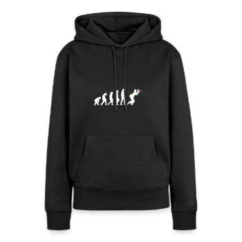 Gotcha Markierer Hopper Paintball feld - Frauen Premium Bio Hoodie - Schwarz - Vorne - Julia (174cm)