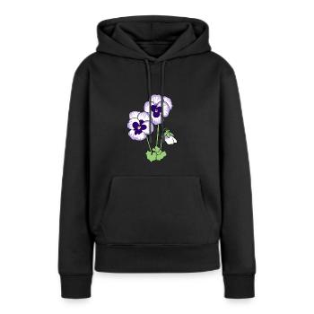 Belle-mère - Sweat à capuche Premium bio Femme - noir - Devant - Julia (174cm)