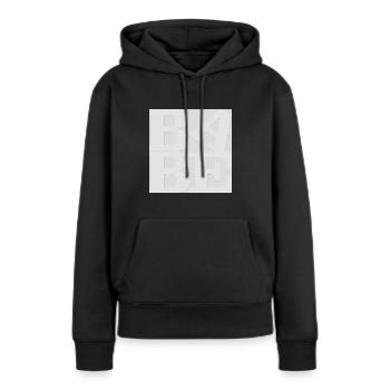 Babe WordPlay Original Kunst 3 - Frauen Premium Bio Hoodie - Schwarz - Vorne - Julia (174cm)