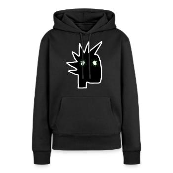 Punk Rock Pogo Anarchie Punks Punk Rocker Punk - Sweat à capuche Premium bio Femme - noir - Devant - Julia (174cm)