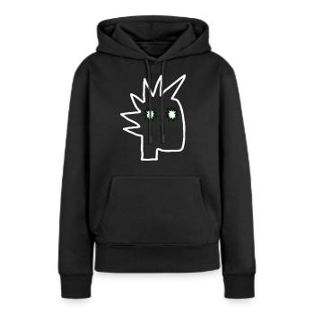 Punk Rock Pogo Anarchie Punks Punk Rocker Punk - Sweat à capuche Premium bio Femme - noir - Devant - Julia (174cm)
