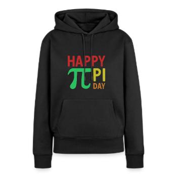 Math Happy Pi Day Pi - Sweat à capuche Premium bio Femme - noir - Devant - Julia (174cm)