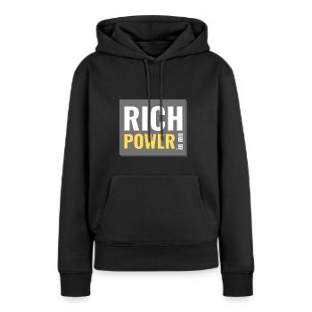 reiche Kraft in mir - Frauen Premium Bio Hoodie - Schwarz - Vorne - Julia (174cm)
