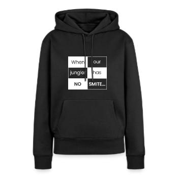 Wenn Jungler NO SMITE hat - Frauen Premium Bio Hoodie - Schwarz - Vorne - Julia (174cm)