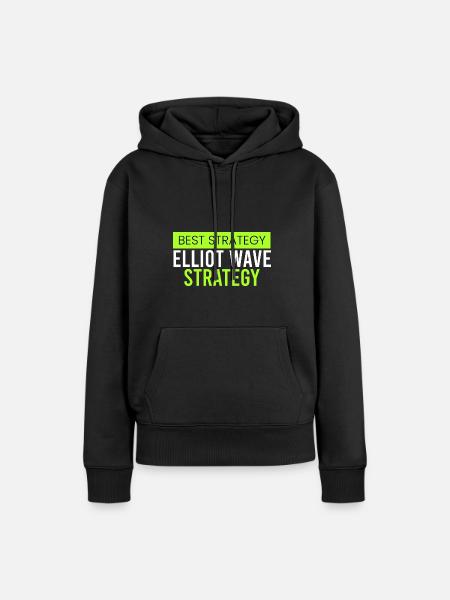 Elliot-Wellen-Strategie - Frauen Premium Bio Hoodie - Schwarz