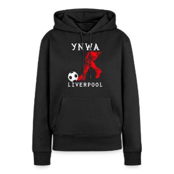 Liverpool Liverpool Liverpool - Sweat à capuche Premium bio Femme - noir - Devant - Julia (174cm)
