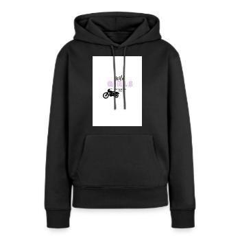 Wild Girls Motorrad - Frauen Premium Bio Hoodie - Schwarz - Vorne - Julia (174cm)