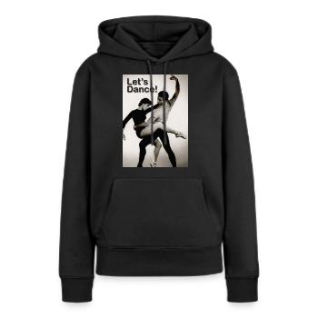 Dansons - Sweat à capuche Premium bio Femme - noir - Devant - Julia (174cm)