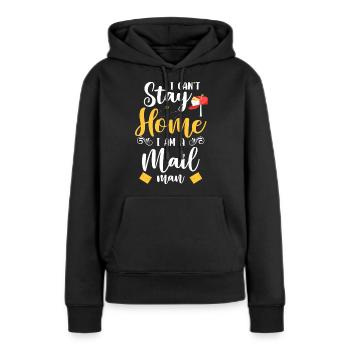 Post Paketdienst Kurier - Frauen Premium Bio Hoodie - Schwarz - Vorne - Julia (174cm)