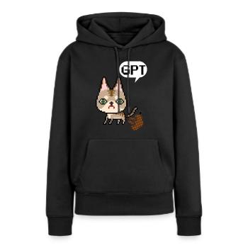 Chat GPT Zitat Humor künstliche Intelligenz - Frauen Premium Bio Hoodie - Schwarz - Vorne - Julia (174cm)