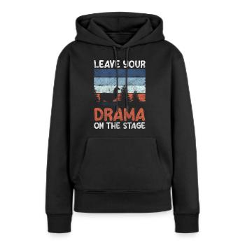 Schauspielerin Theaterstück Regie Vorhang - Frauen Premium Bio Hoodie - Schwarz - Vorne - Julia (174cm)