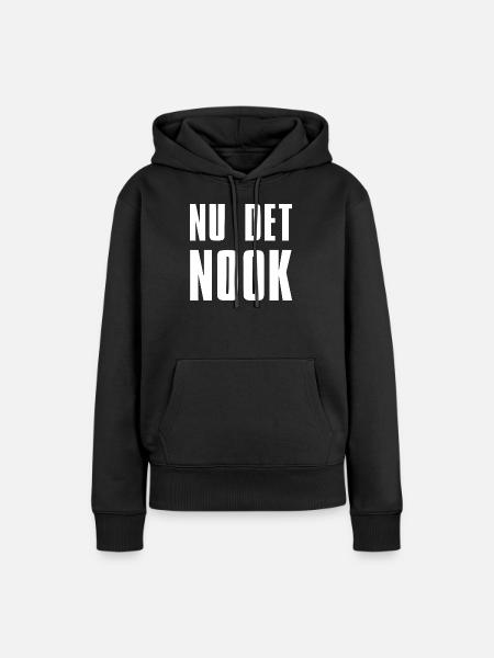 MAINTENANT le Nook Anti USA - Sweat à capuche Premium bio Femme - noir
