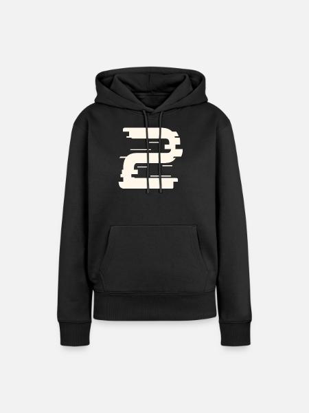 2 - Frauen Premium Bio Hoodie - Schwarz
