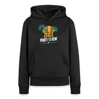 Zrce Party Party Crew - Frauen Premium Bio Hoodie - Schwarz - Vorne - Julia (174cm)