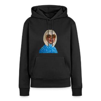 From Queen to Princess - Women’s Premium Organic Hoodie - black - Front - Julia (174cm)