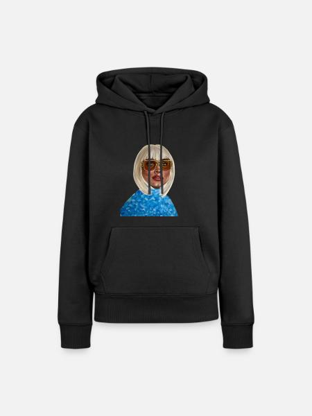Von der Königin zur Prinzessin - Frauen Premium Bio Hoodie - Schwarz