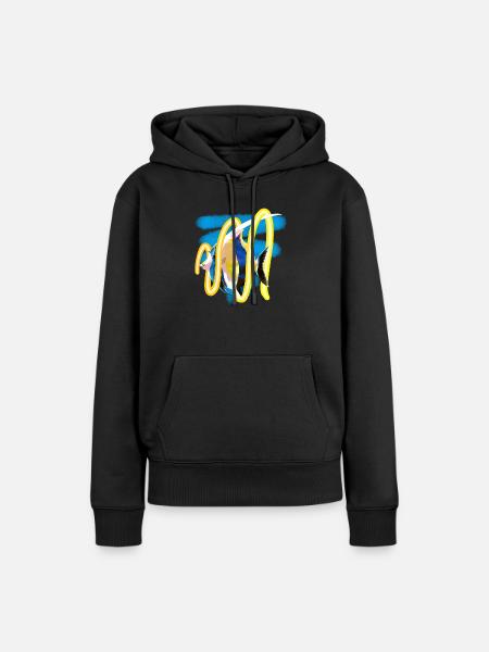 Seefische - Frauen Premium Bio Hoodie - Schwarz