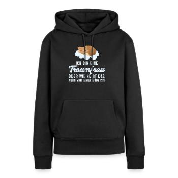 ich bin eine Traumfrau Müde, schlafen, langschläfe - Frauen Premium Bio Hoodie - Schwarz - Vorne - Julia (174cm)