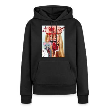 Mouse Killing People - Sweat à capuche Premium bio Femme - noir - Devant - Julia (174cm)