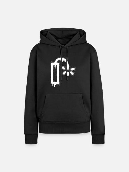 Dynamit Graffiti - Frauen Premium Bio Hoodie - Schwarz