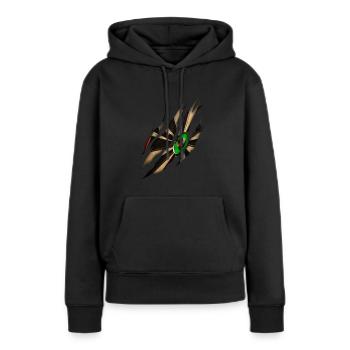 Fléchettes joueurs Fléchettes jeu de fléchettes - Sweat à capuche Premium bio Femme - noir - Devant - Julia (174cm)