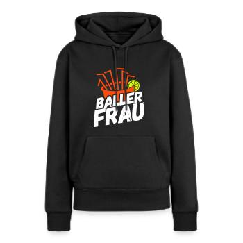 Mallorca Partygirl Party Shirt Ballerfrau Sangria - Frauen Premium Bio Hoodie - Schwarz - Vorne - Julia (174cm)