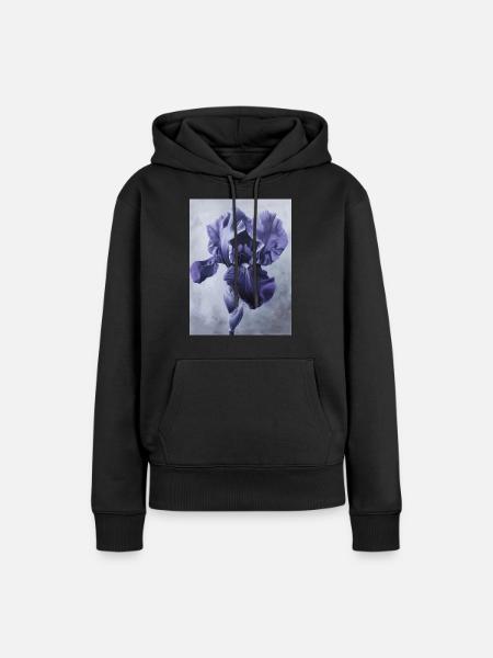 Iris FL 95 - Frauen Premium Bio Hoodie - Schwarz