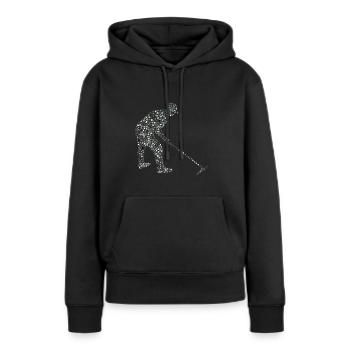 Gartenarbeit - Frauen Premium Bio Hoodie - Schwarz - Vorne - Julia (174cm)