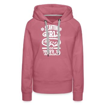 Sankt Anton Mädels - Frauen Premium Bio Hoodie - Malve - Vorne - Isabella (175cm)