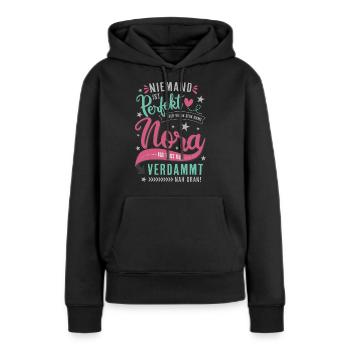 Nora Vorname lustiger Spruch Namenstag Geschenk - Frauen Premium Bio Hoodie - Schwarz - Vorne - Julia (174cm)