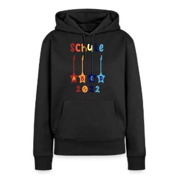 Schule 2022 ABCD Rockgitarre T shirt - Frauen Premium Bio Hoodie - Schwarz - Vorne - Julia (174cm)