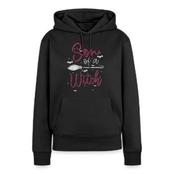Sorcellerie Wife Halloween Wicca - Sweat à capuche Premium bio Femme - noir - Devant - Julia (174cm)