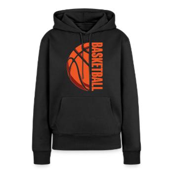 Basketball Basketballer - Frauen Premium Bio Hoodie - Schwarz - Vorne - Julia (174cm)