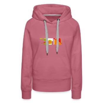 Kittemuort - An offense or a compliment - Women’s Premium Organic Hoodie - mauve - Front - Isabella (175cm)