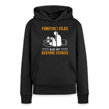 True Crime Krimi - Frauen Premium Bio Hoodie - Schwarz - Vorne - Julia (174cm)