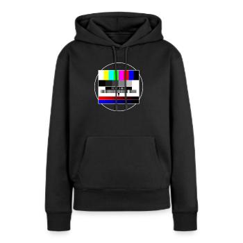 tv-testbild - Sweat à capuche Premium bio Femme - noir - Devant - Julia (174cm)