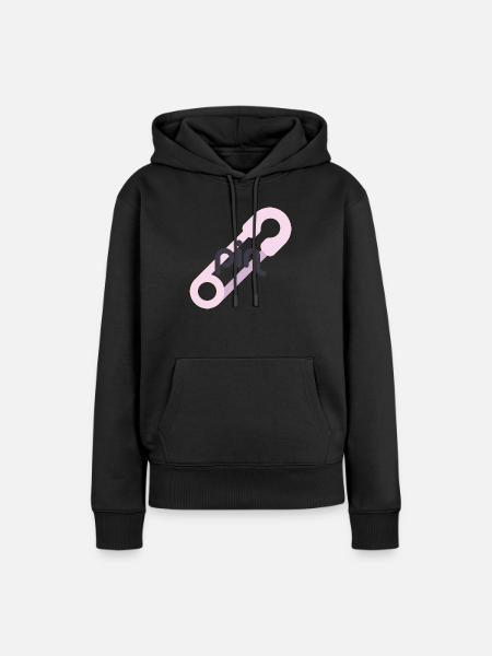 Pin - Frauen Premium Bio Hoodie - Schwarz