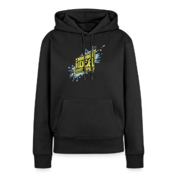 C’est une idée horrible - Sweat à capuche Premium bio Femme - noir - Devant - Julia (174cm)