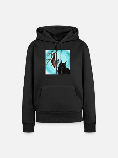 Dark friends - Frauen Premium Bio Hoodie - Schwarz