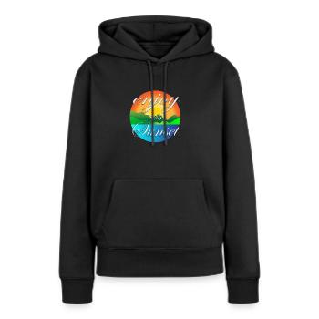 enjoy sunset - Sweat à capuche Premium bio Femme - noir - Devant - Julia (174cm)