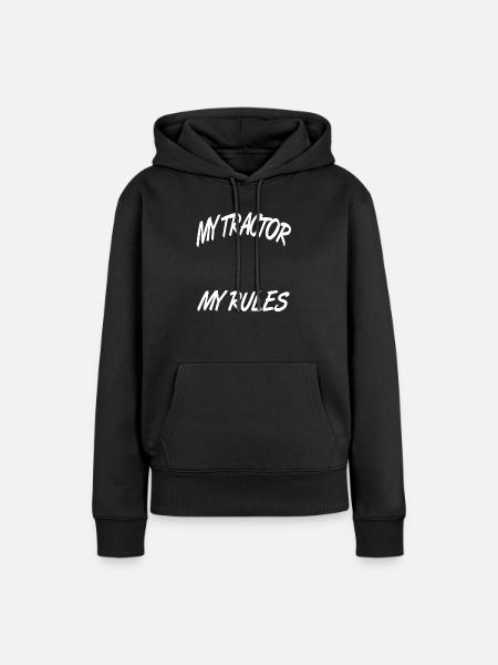 Traktor - Frauen Premium Bio Hoodie - Schwarz