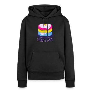 Pansexual Pfanne - Kuchen - Frauen Premium Bio Hoodie - Schwarz - Vorne - Julia (174cm)