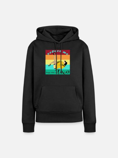 Taco - Frauen Premium Bio Hoodie - Schwarz