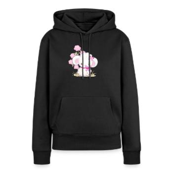 Animals sweet style - Frauen Premium Bio Hoodie - Schwarz - Vorne - Julia (174cm)